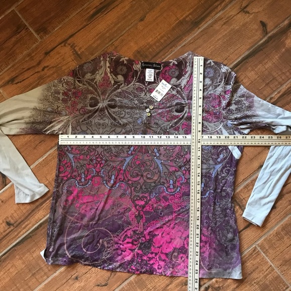 XXL long sleeved cute top - Picture 3 of 3